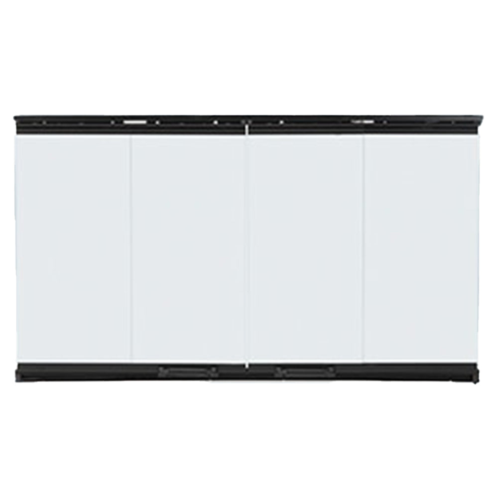 Majestic 36-Inch Original Bi-Fold Glass Doors for Royalton Series, Black Trim - DM1036