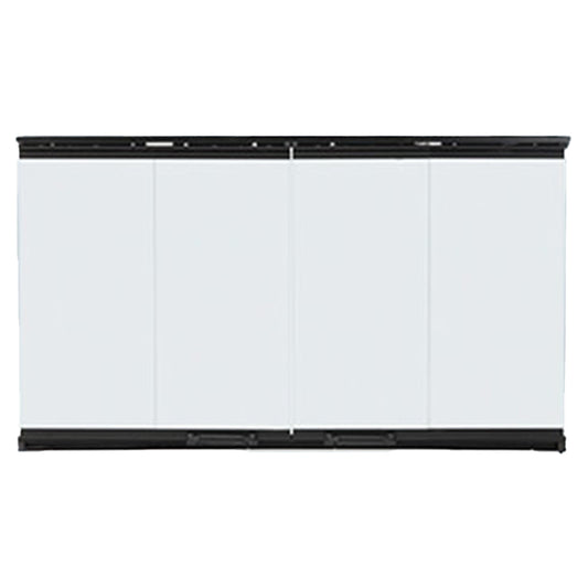 Majestic 36-Inch Original Bi-Fold Glass Doors for Royalton Series, Black Trim - DM1036