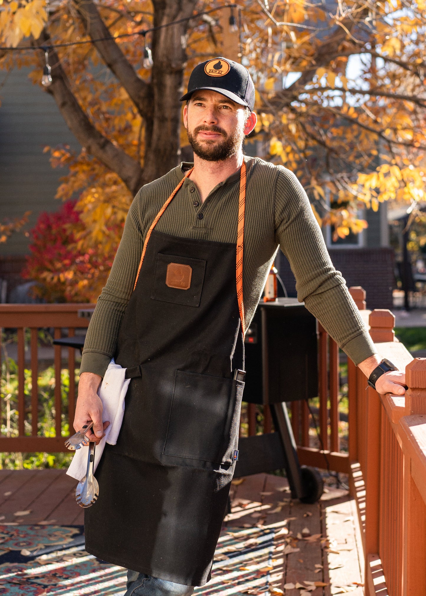 Drip EZ Waxed Canvas BBQ Apron