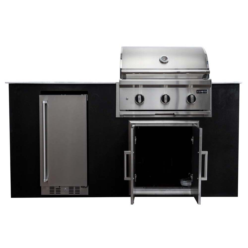Coyote 6 Ft. 4 Piece Outdoor Kitchen Island Package - CKEY6