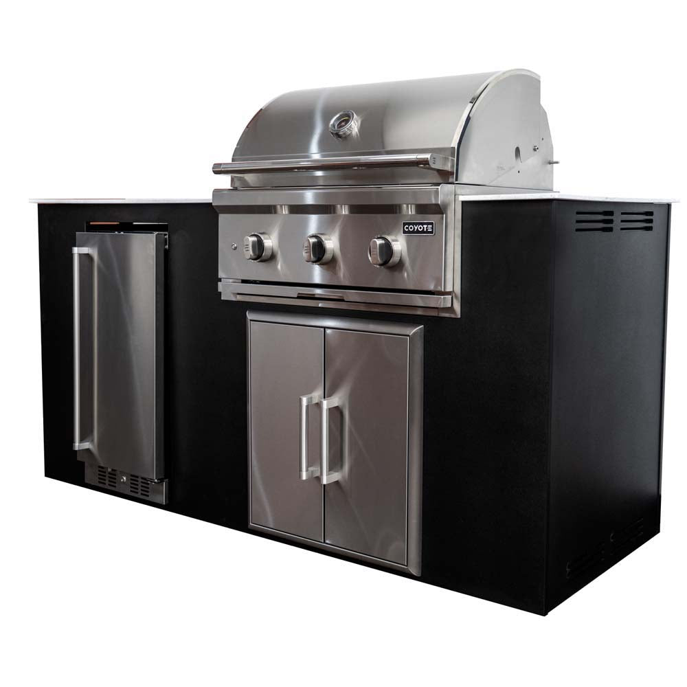 Coyote 6 Ft. 4 Piece Outdoor Kitchen Island Package - CKEY6