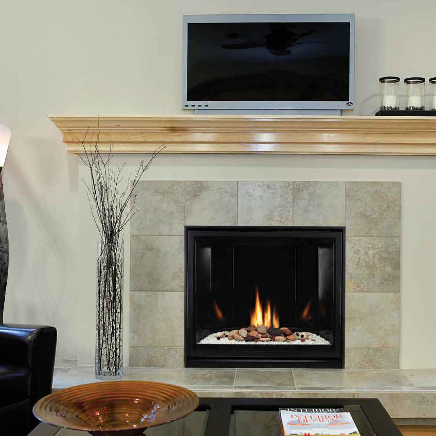 Empire 32 Inch Tahoe Clean-Face Direct Vent Contemporary Premium Gas Fireplace - DVCC32BP