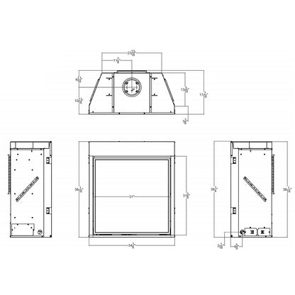 Empire 32 Inch Tahoe Clean-Face Direct Vent Premium Gas Fireplace - DVCP32BP