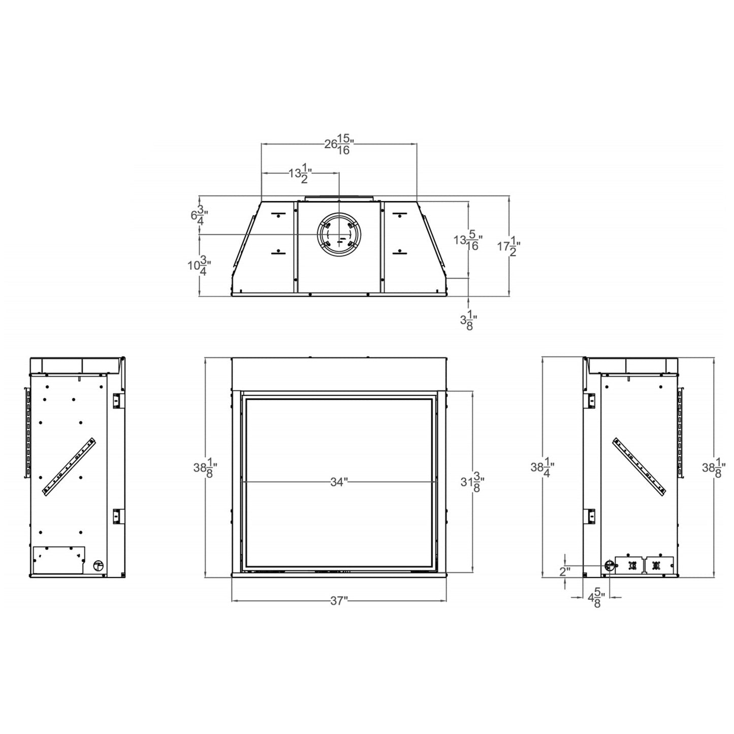 Empire Tahoe Clean-Face 36 Inch Direct Vent Premium Gas Fireplace - DVCP36BP