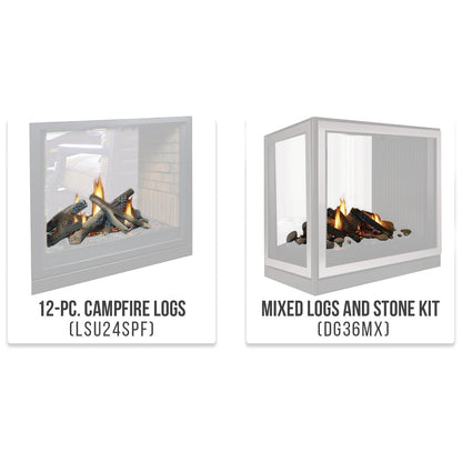 Empire 36 Inch Tahoe Clean-Face Direct Vent Premium See-Through Gas Fireplace - DVCP36S