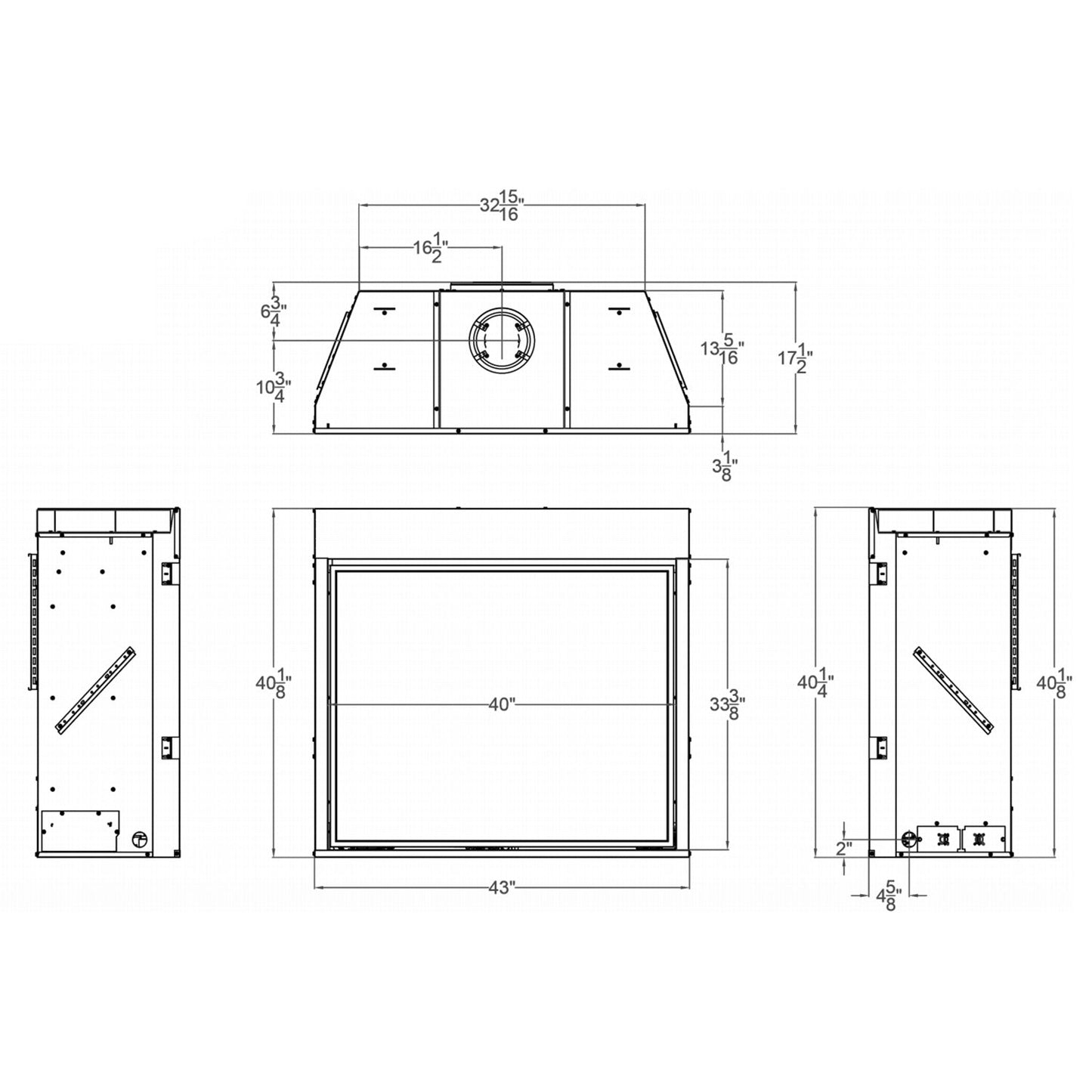Empire 42 Inch Tahoe Clean-Face Direct Vent Premium Gas Fireplace - DVCP42BP