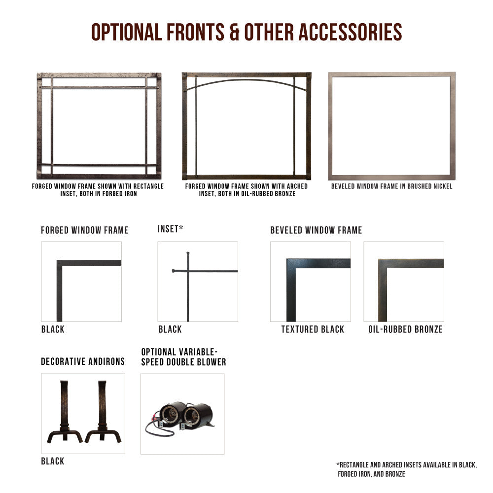 Empire 50 Inch Rushmore Clean-Face Direct Vent Fireplace with Log Set - DVCT50CBP