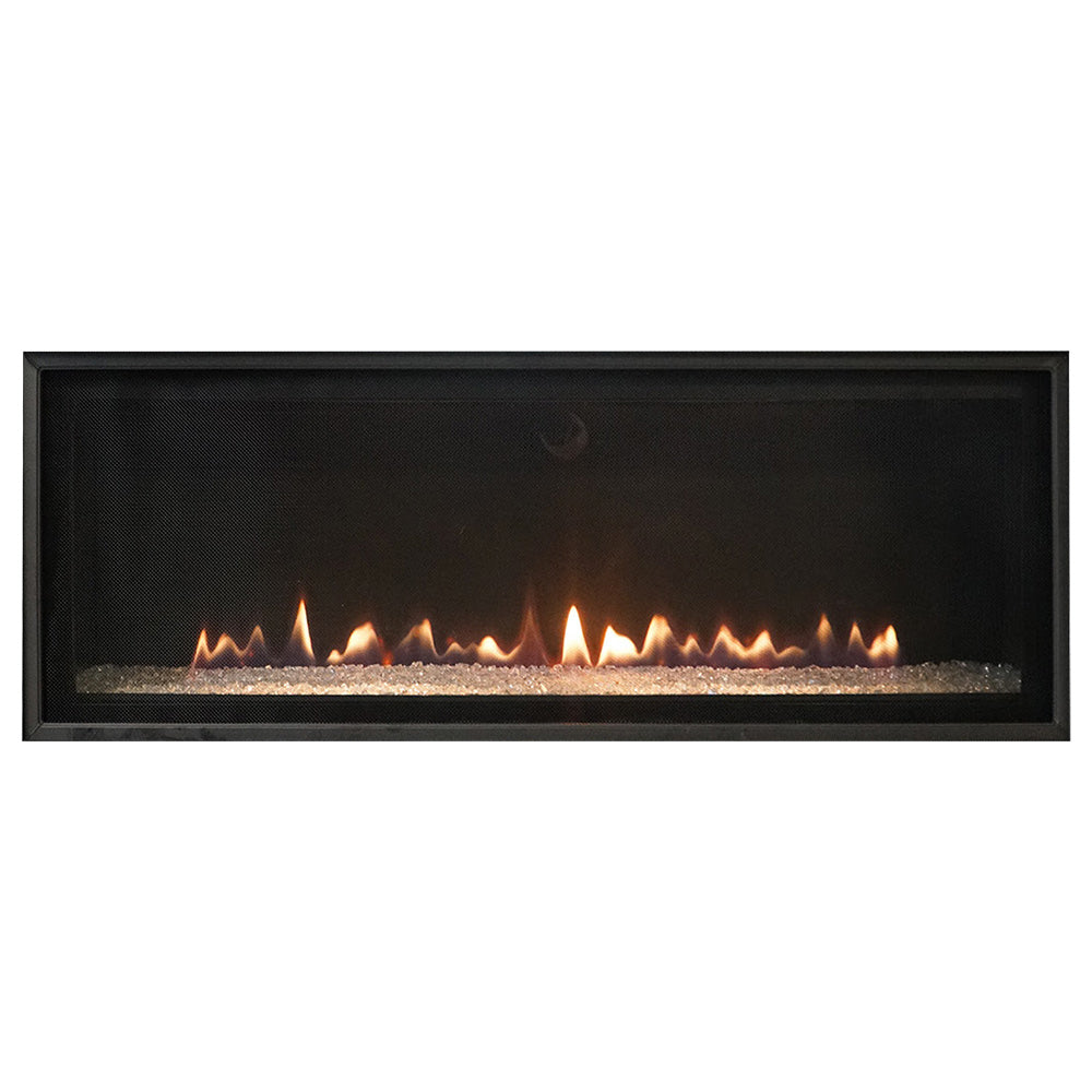 Empire 46 Inch Loft Direct Vent Contemporary Fireplace with Clear Crushed Glass - DVL46BP