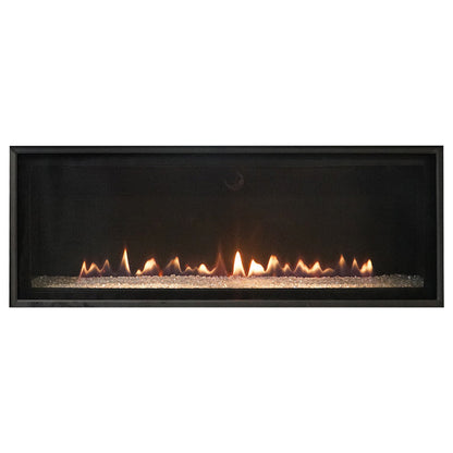 Empire 46 Inch Loft Direct Vent Contemporary Fireplace with Clear Crushed Glass - DVL46BP