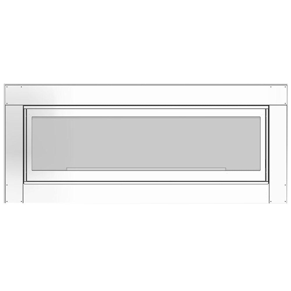 Empire 48 Inch Boulevard Direct Vent See-Through Indoor/Outdoor Linear Gas Fireplace - DVLL48SP-OUT