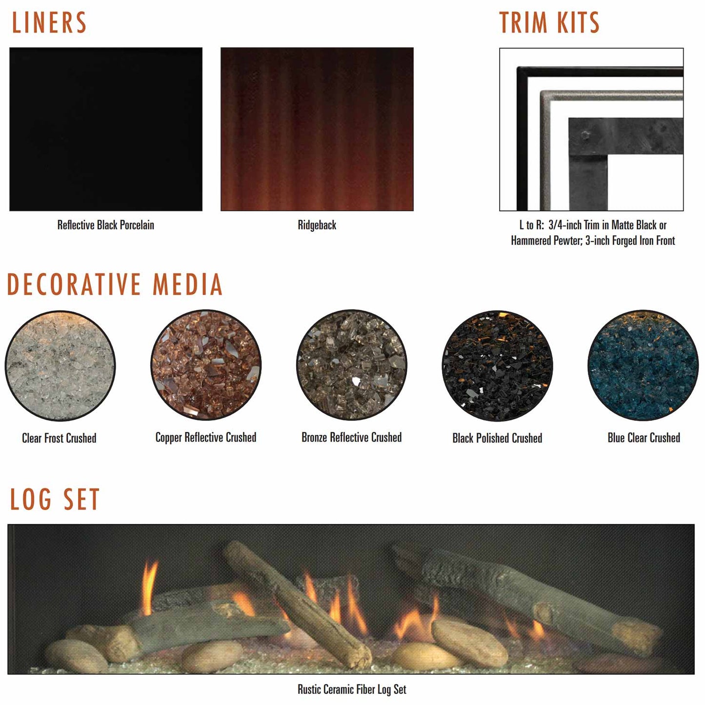 Emprie 48 Inch Boulevard Direct Vent Linear Gas Fireplace - DVLL48