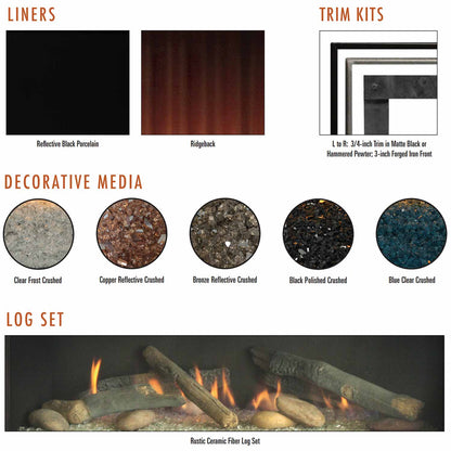 Emprie 48 Inch Boulevard Direct Vent Linear Gas Fireplace - DVLL48