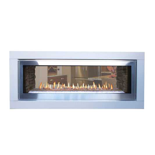 Empire 48 Inch Boulevard Direct Vent See-Through Indoor/Outdoor Linear Gas Fireplace - DVLL48SP-OUT