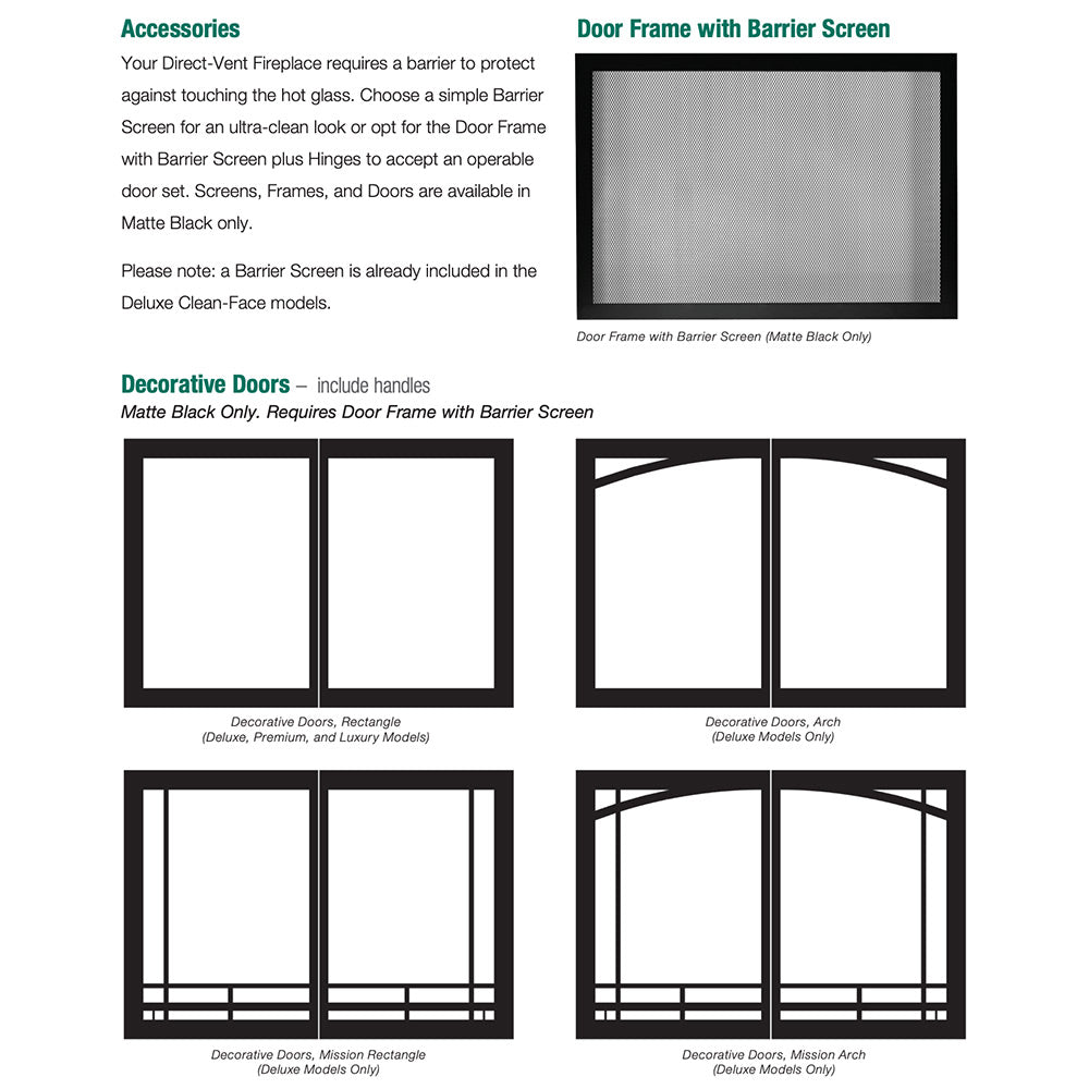 Empire 42 Inch Tahoe Direct Vent Premium Gas Fireplace - DVP42FP