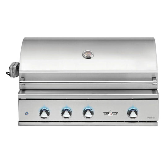 Delta Heat 38-Inch 3-Burner Built-In Gas Grill w/ Infrared Rotisserie Burner