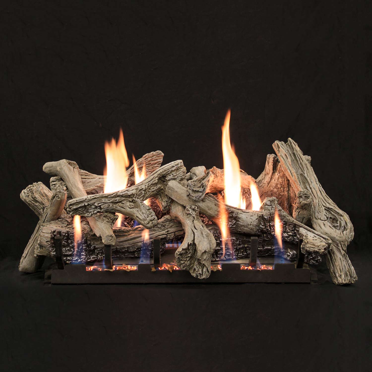 Empire Driftwood Vented Burncrete Complete Fireplace Log Set