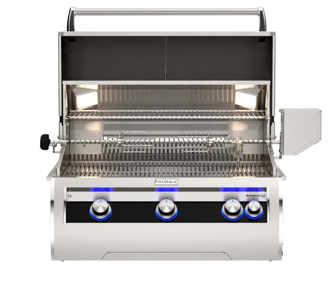 Fire Magic 30" 3-Burner Echelon Diamond Built-In Gas Grill w/ Rotisserie & Analog Thermometer (E660i)