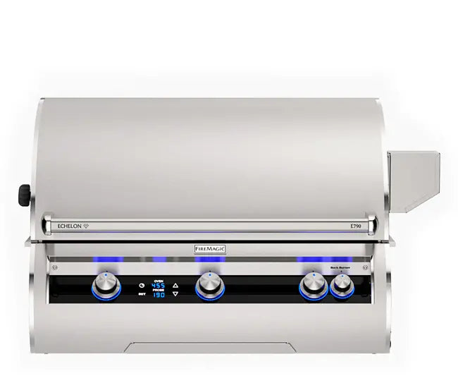 Fire Magic 36" 3-Burner Echelon Diamond Built-In Gas Grill with Rotisserie & Digital Thermometer (E790i)