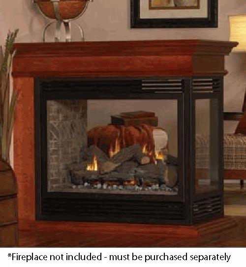 Empire Peninsula Mantel Base for Breckenridge Premium Multi-Sided Firebox - EMPB
