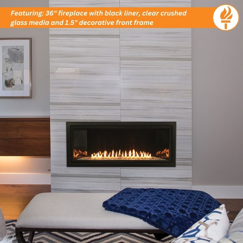 Empire Boulevard 36" Vent Free Linear Gas Fireplace