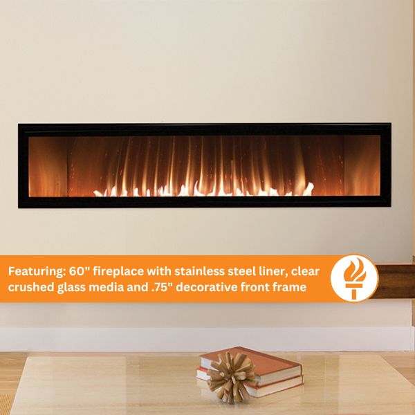 Empire Boulevard 72" Vent Free Linear Gas Fireplace