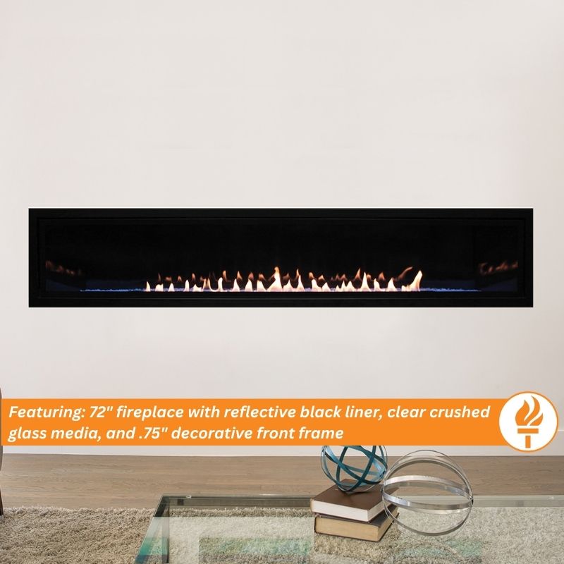 Empire Boulevard 60" Vent Free Linear Gas Fireplace