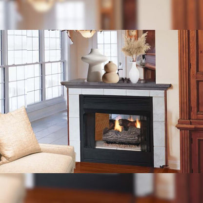 Empire Breckenridge Premium 36" See-Through Vent Free Firebox with Louvers