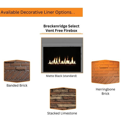 Empire Breckenridge Select 42" Vent Free Gas Fireplace - VFS42FB0F