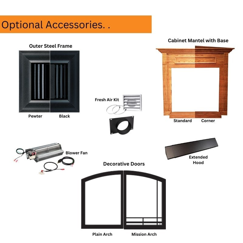 Empire Breckenridge Deluxe 32" Vent Free Gas Fireplace | Flush Front - VFD32FB0F