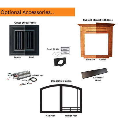 Empire Breckenridge Deluxe 42" Vent Free Gas Fireplace |Flush Front