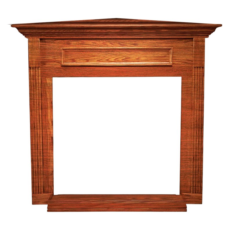 Empire Corner Cabinet Mantel with Base