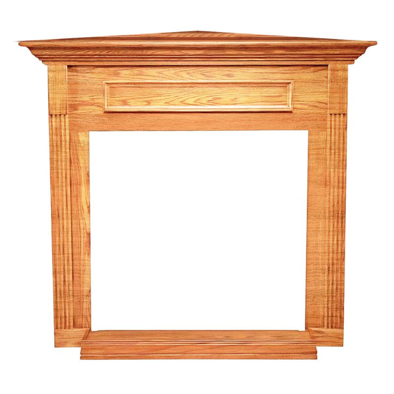 Empire Corner Cabinet Mantel with Base