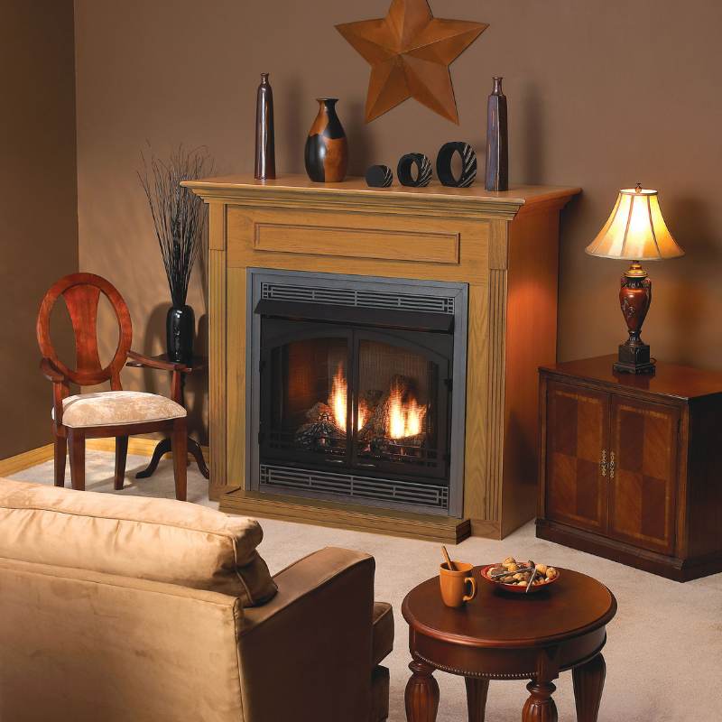 Empire Standard Cabinet Mantel with Base