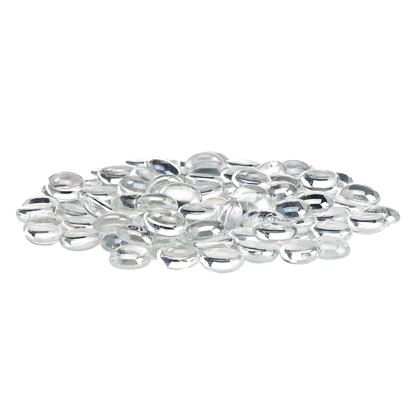 American Fire Glass 1/2-Inch Fire Glass Beads, 10-Pounds, Glacier Ice