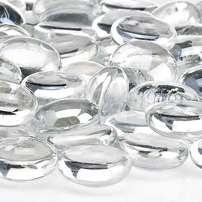 American Fire Glass 1/2-Inch Fire Glass Beads, 10-Pounds, Glacier Ice