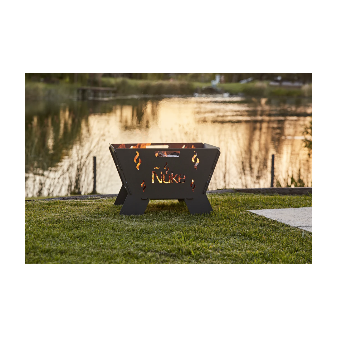 Nuke Huapi 50 Collapsible Argentine Wood Fire Firepit Grill