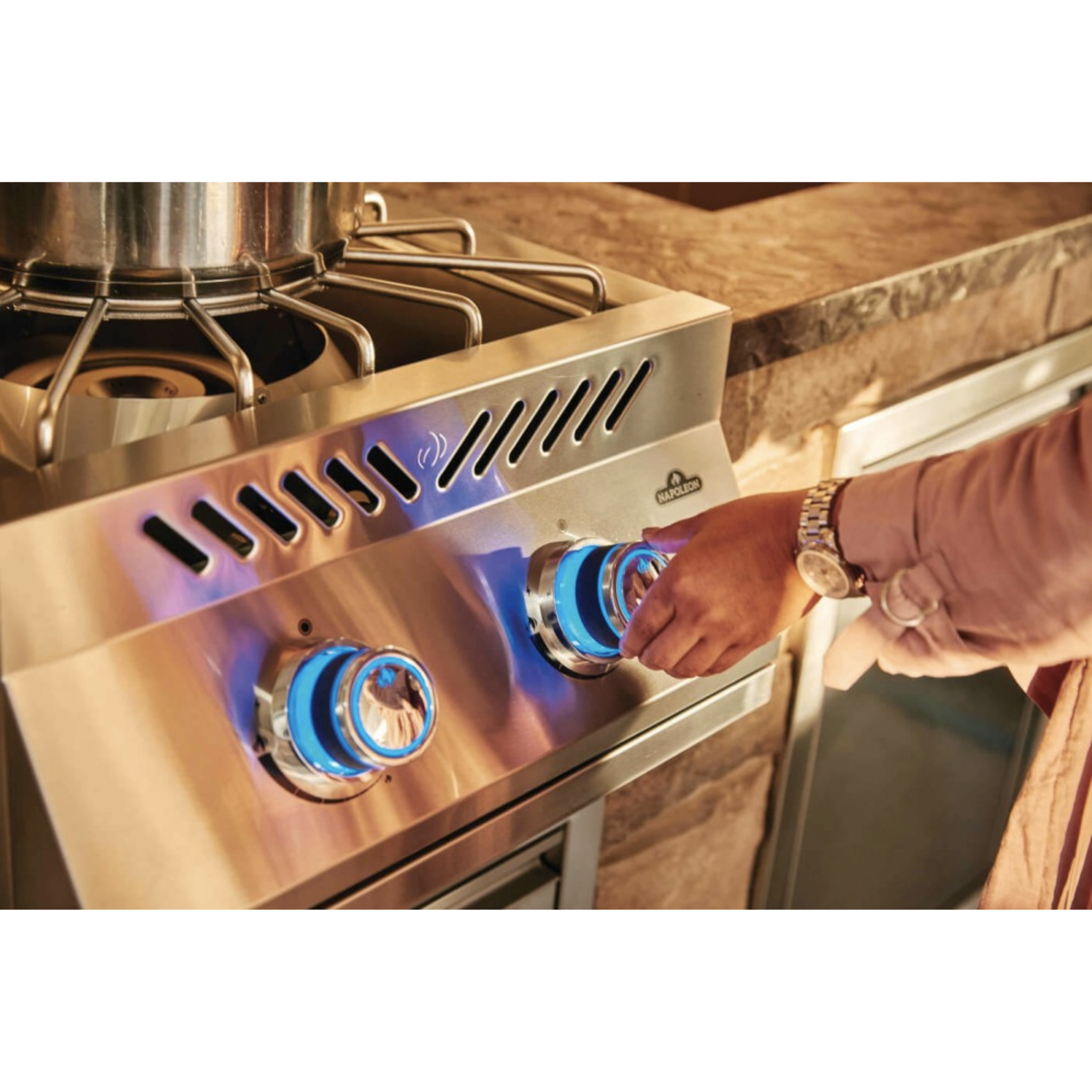 Napoleon Built-in 700 Series Power Burner with Stainless Steel Cover