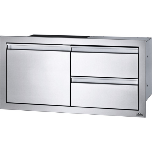 Napoleon BI-3616-1D2DR 36" x 16" Single Door and Double Drawer Cabinet Cabinet for BIG38RB