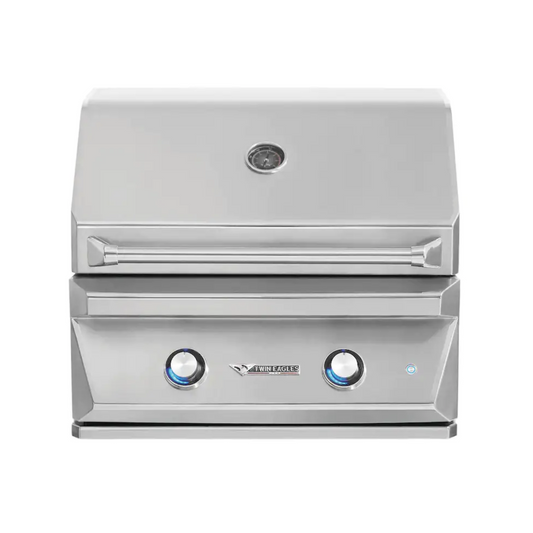 Twin Eagles 30-Inch 2-Burner Built-In Propane Gas Grill with Infrared Rotisserie Burner - TEBQ30R-CL