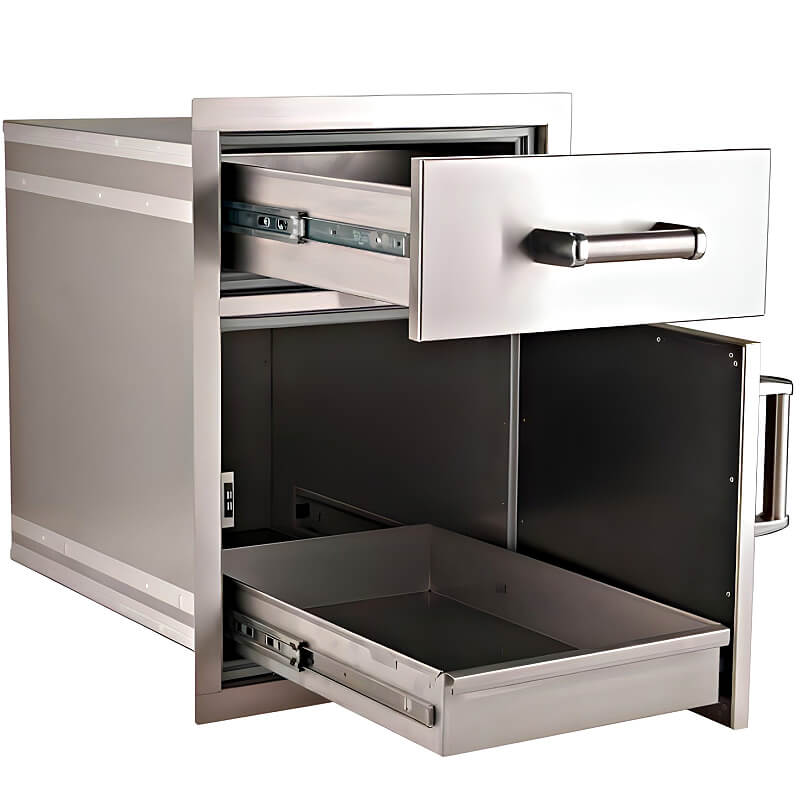 Fire Magic Premium Flush 20-Inch Large Pantry Door/Drawer Combo - 54020S