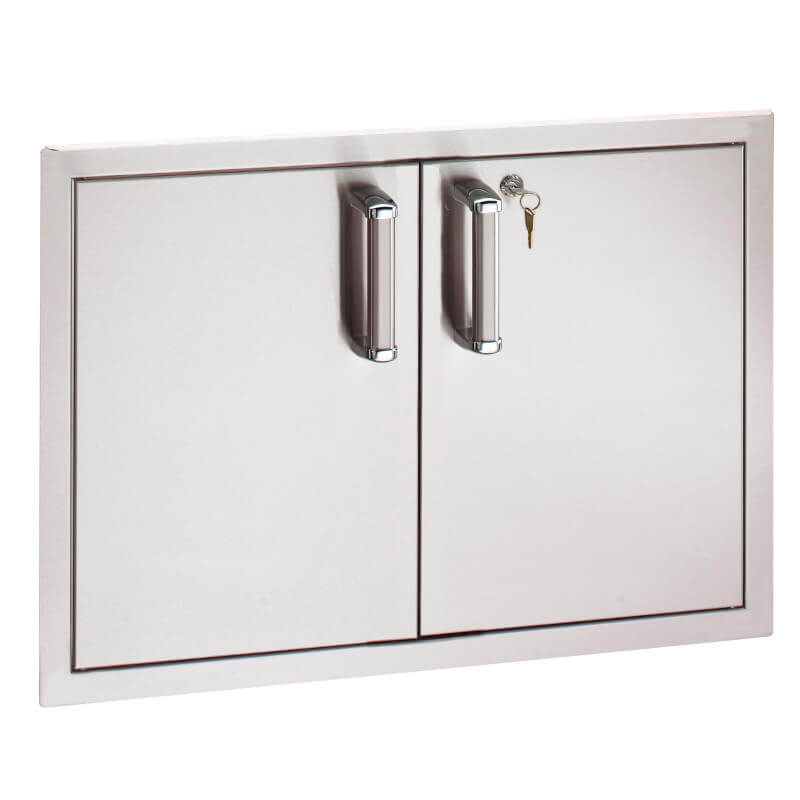 Fire Magic Premium Flush 30-Inch x 20-Inch Double Doors with Lock - 53930KSC