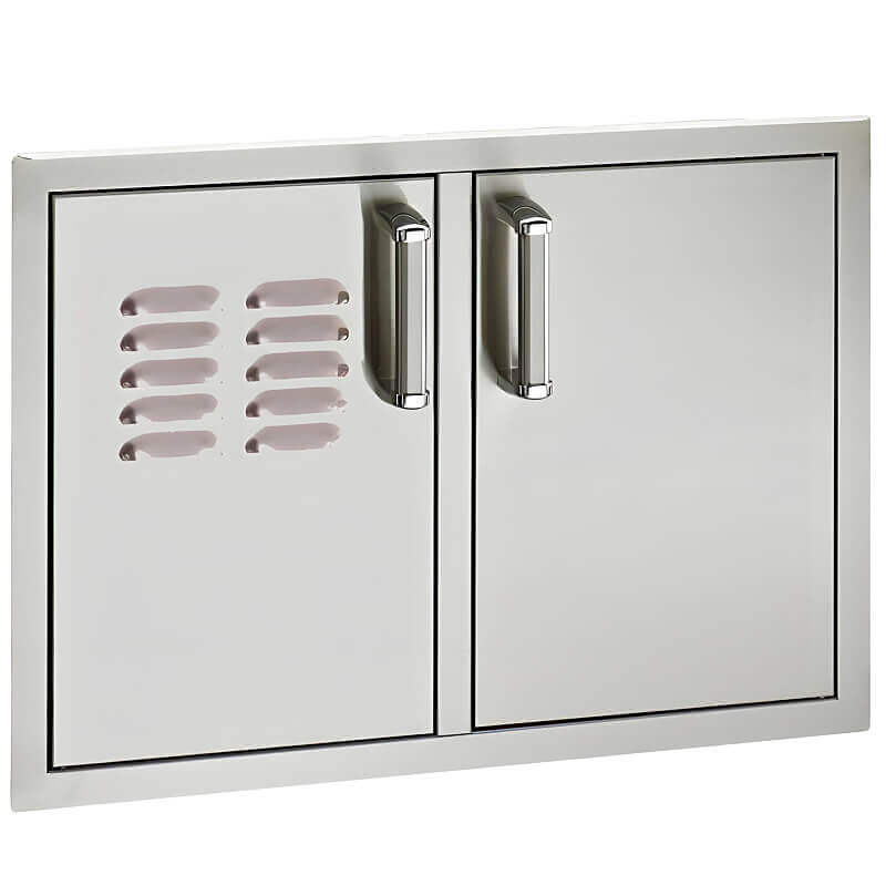 Fire Magic Premium Flush 30-Inch x 20-Inch Double Doors with Louvers - 53930SC-1