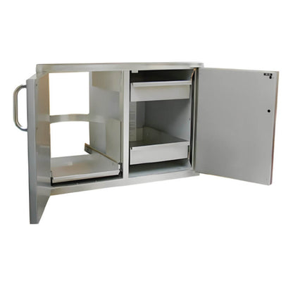 Fire Magic Select 30 Inch Double Door with Drawers & Propane Tank Storage - 33930S-12T