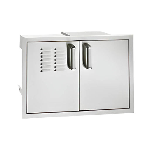 Fire Magic Premium Flush 30 Inch Double Door with Drawers & Propane Tank Storage - 53930SC-12T