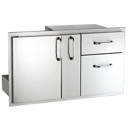 Fire Magic Select 36 Inch Access Door With Platter Storage & Double Drawer - 33816S