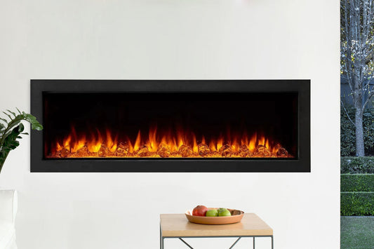 SimpliFire Forum 43'' Outdoor Recessed Built-in Electric Fireplace