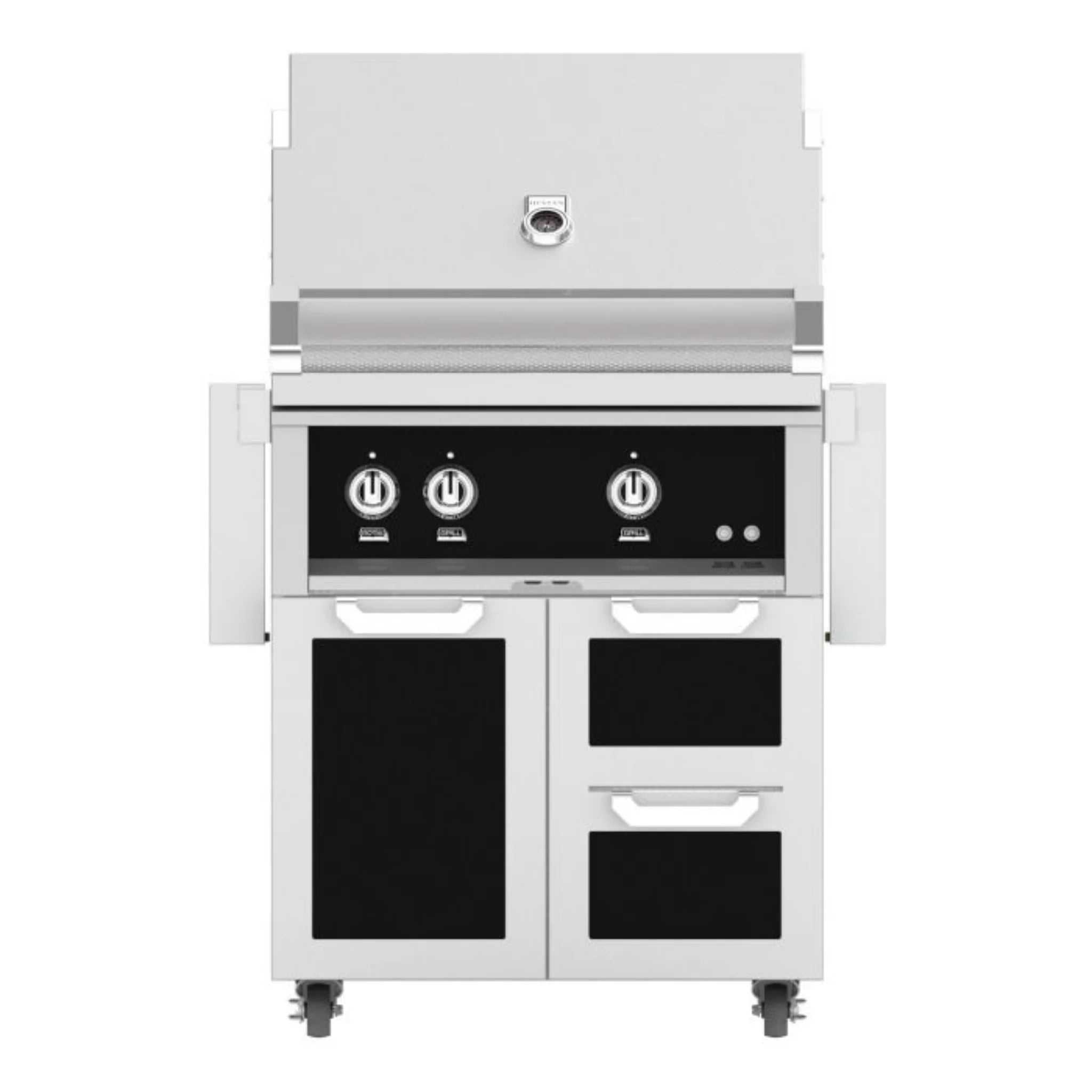 Hestan 30" Freestanding Grill with Door & Double Drawers - GBR30-GCR30