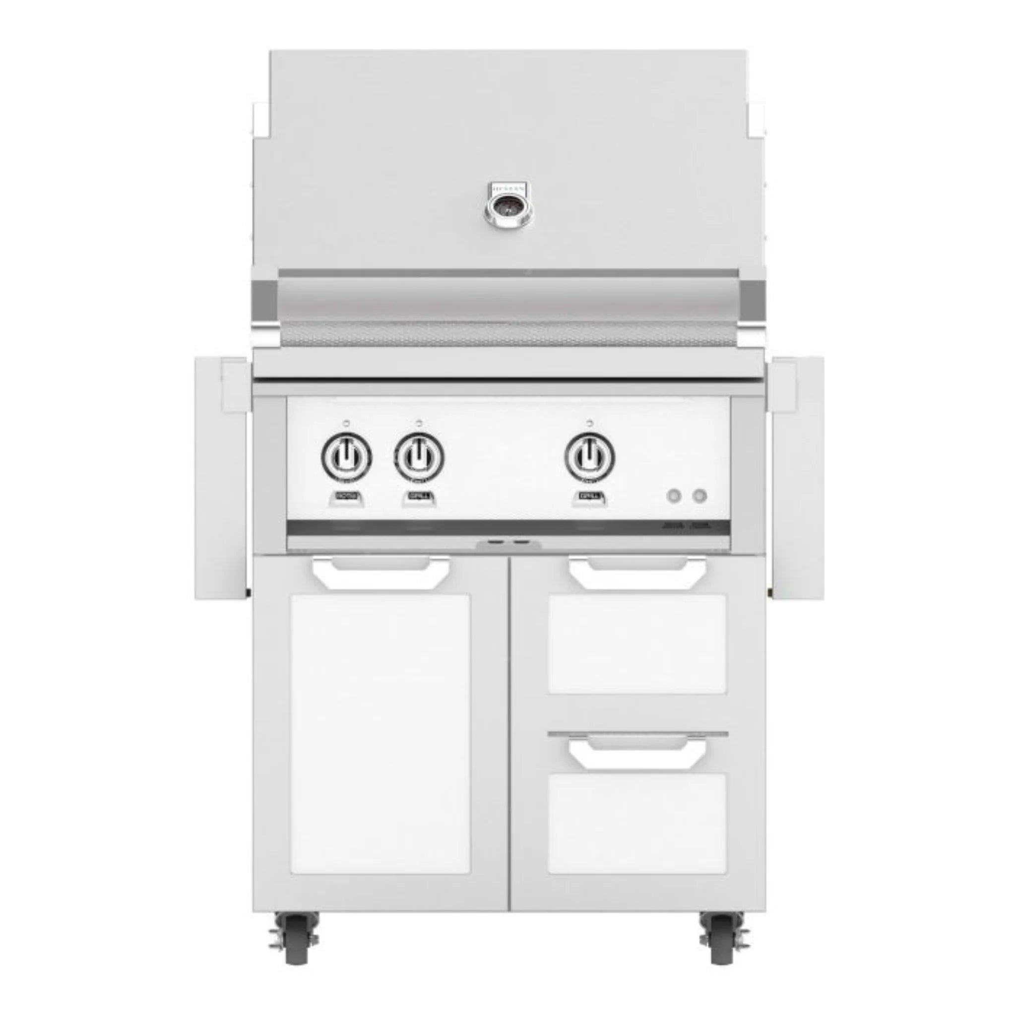 Hestan 30" Freestanding Grill with Door & Double Drawers - GBR30-GCR30