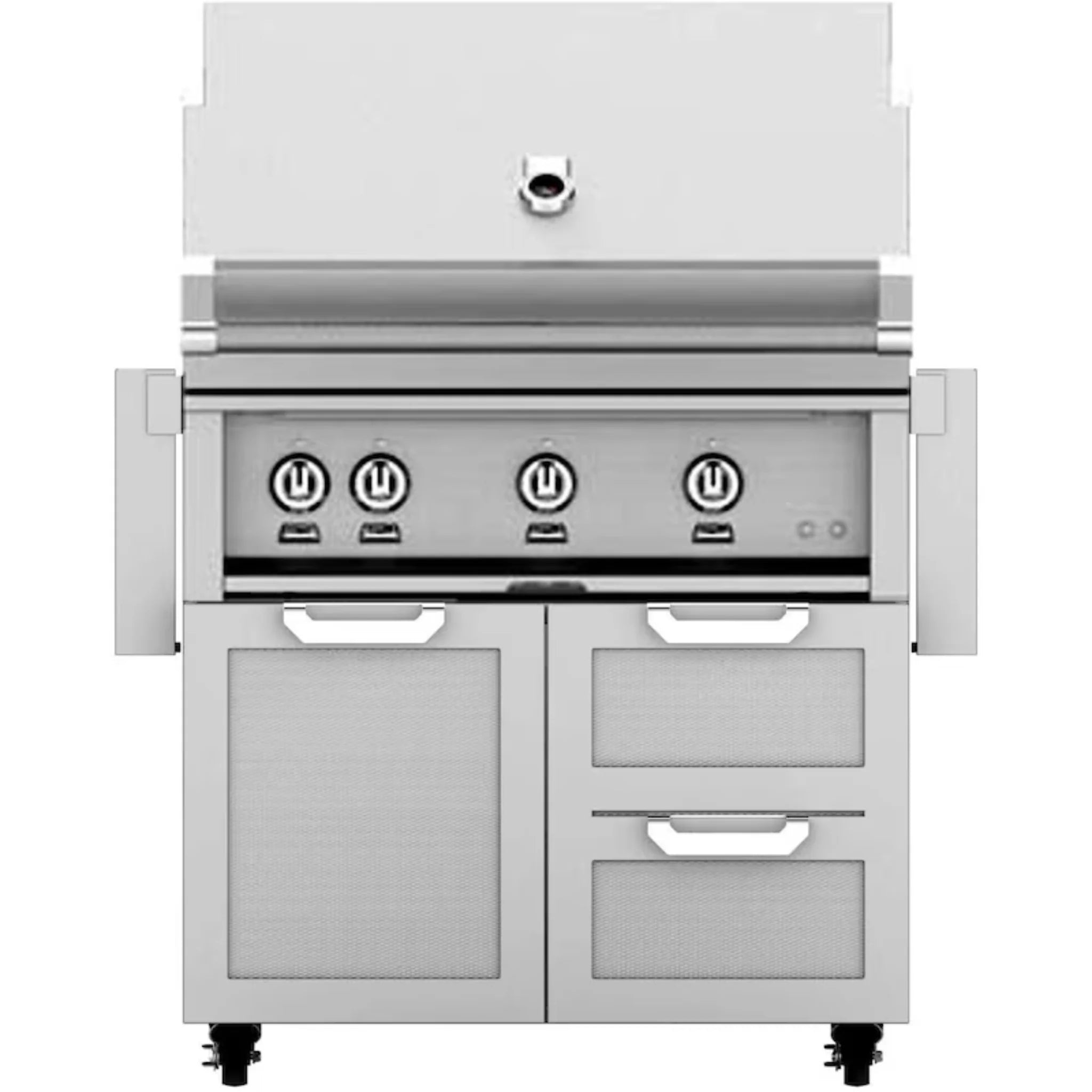 Hestan 36" Freestanding Grill with Door & Double Drawers - GBR36-GCR36