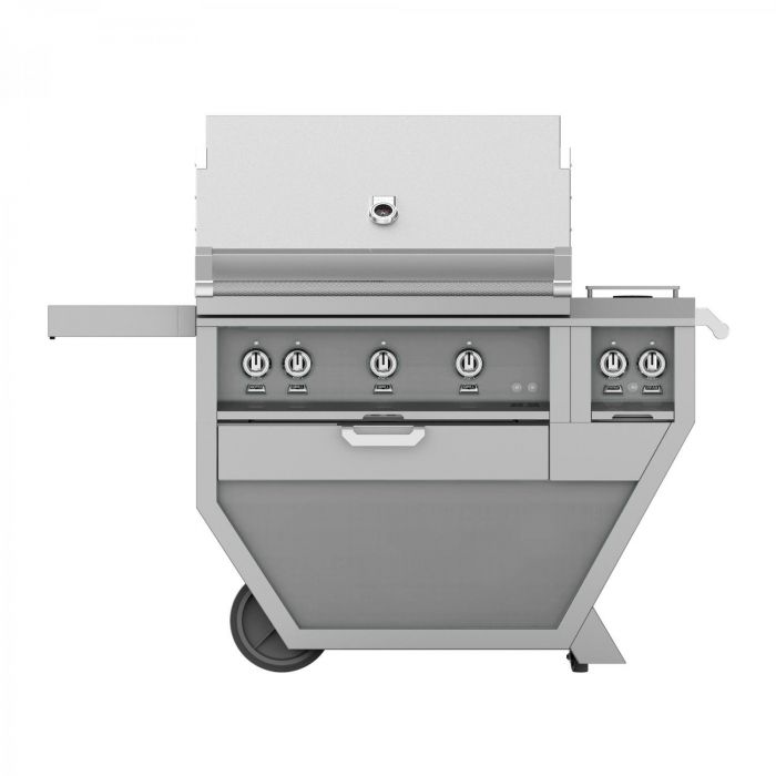 Hestan 36" Deluxe Freestanding Grill With Double Side Burner - GBR36CX2